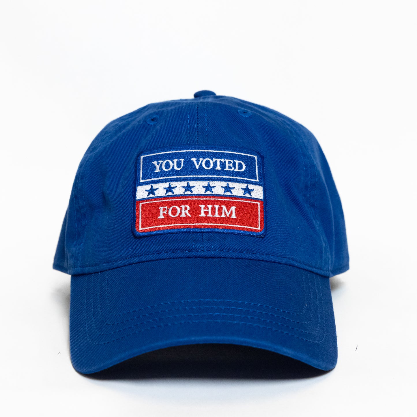 Ball Cap Royal Blue with Rectangular Patch